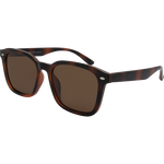 Reece Premium Polarised Square Sunglasses - Tort Brown